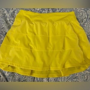 Lululemon Size 4 *Long Pace Rival Skirt SONIC YELLOW